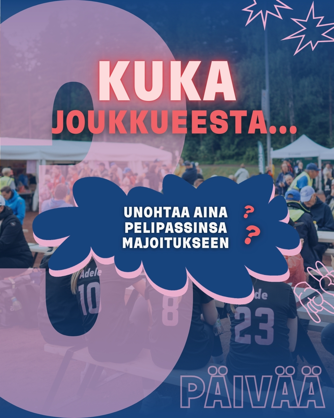 🌟 3 PÄIVÄÄ 1. JAKSON PÄÄTTYMISEEN 🌟
Nyt on korkea aika laittaa joukkue kasaan Power Cupiin!😍✨
Tägää kommentteihin se tyyppi joukkueesta, joka sopii parhaiten kyseiseen väitteeseen🔥
Kuka joukkueesta unohtaa aina pelipassin majoitukseen?👀😅
Me tiedetään että jokaisessa joukkueessa on ainakin yksi näistä!😂👇
PS. Ilmoittaudu 26.2. saakka 1. jakson hinnoilla ➡️ www.powercup.fi
#powercup #poweriakentälle #lentopallo
