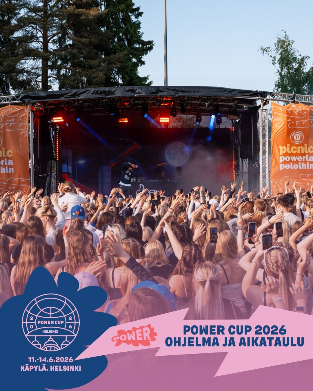 POWER CUP 2026 - OHJELMA JA AIKATAULU☀️
Oothan jo ehtinyt tutustua tämän vuoden Powerin ohjelmaan? Nyt kannattaa, sillä luvassa on taas kesän odotetuin tapahtuma!🥳📅
Power Cupin avajaisissa lavalle nousee Suomen uuden aallon kuumimpiin nimiin kuuluva Ares ja perjantai-illan ottelupäivä päätetään Veikkaus Arenalla, kun miesten maajoukkue Veljekset kohtaa Albanian Euroopan liigan ottelussa!😍🎫
Mitä sä odotat eniten Powerissa?🙌✨
#powercup #poweriakentälle #lentopallo