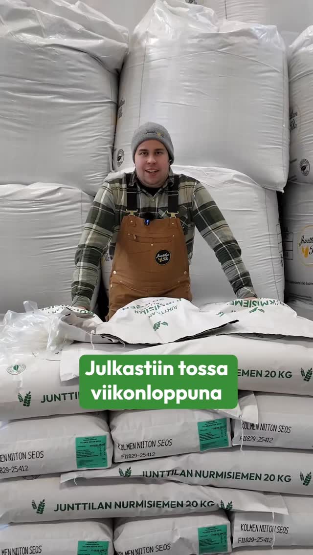 Julkaisimme viime viikonloppuna videon apilan siementuotannosta ja saimmekin sen tiimoilta mukavasti yhteydenottoja!☘️
Kiitos kaikille, palaamme asiaan mahdollisimman pian!🤝 Vielä löytyy tilaa, joten jos et ole ollut vielä yhteydessä niin tsekkaa bion linkki tai soita Konsta Kulmalalle 050 382 2919 tai laita sähköpostia: konsta.kulmala@junttilantila.fi
Nostetaan yhdessä kotimaista apilan tuotantoa!☘️🇫🇮