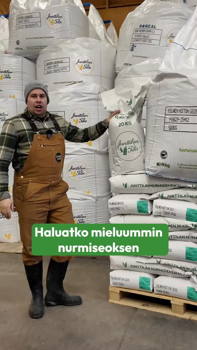 Tiesitko, että voit saada meiltä nurmiseokset niin suursäkissä kuin myös 20kg pikkusäkissä! Valitse itsellesi sopiva vaihtoehto!🌱🤝
#junttilantila #sertifioitusiemen