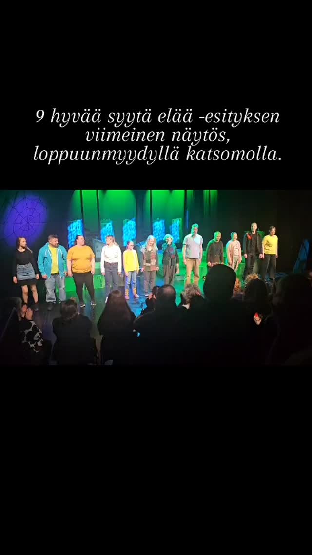 Ja siinä se – 9 hyvää syytä elää huipentui loppuunmyytyihin viimeisiin näytöksiin! Sydämellinen kiitos yleisölle ja koko työryhmälle tästä yhteisestä…