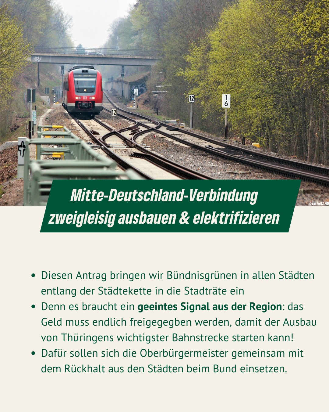 Am Mittwoch wird ab 17 Uhr im Erfurter Rathaus wieder über wichtige Themen für unsere Stadt diskutiert. Mit dabei sind mehrere Initiativen von uns, mit denen wir konkrete Verbesserungen für Erfurt anstoßen wollen:
❕Angebot von kostenlosen Periodenprodukten bis 2027 sichern – weil Grundbedarf kein Luxus ist.
❕Weniger digitale Werbescreens in der Altstadt – öffentlicher Raum ist Gemeingut, kein Dauerreiz.
❕Die Mitte-Deutschland-Verbindung endlich zweigleisig ausbauen & elektrifizieren – für starke, klimafreundliche Mobilität in Thüringen.
Dafür setzen wir uns im Stadtrat ein. Für ein Erfurt, das Menschen in den Mittelpunkt stellt. 💚
#erfurt #grüneerfurt #stadtrat #kommunalpolitik