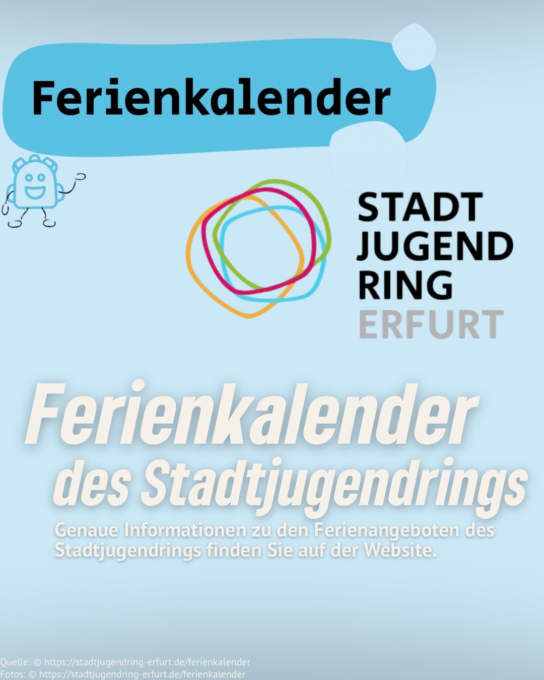 ❄️ Winterferien in Erfurt – und noch nichts geplant?
Wir haben 5 Tipps für euch, wie ihr die freie Zeit kreativ, spannend und abwechslungsreich gestalten könnt:
✨ Inspirierende Ausstellungen in der Galerie Waidspeicher
🏰 Winterliche Entdeckungen auf der Zitadelle Petersberg
🎨 Kreative Mitmachangebote für Kinder & Jugendliche
📚 Spannende Geschichten rund um Literatur und Geschichte
Speichert euch die Tipps ab und plant eure Winterferien! ❄️
#erfurt #winterferirn #ferien #grüneerfurt #kommunalpolitik