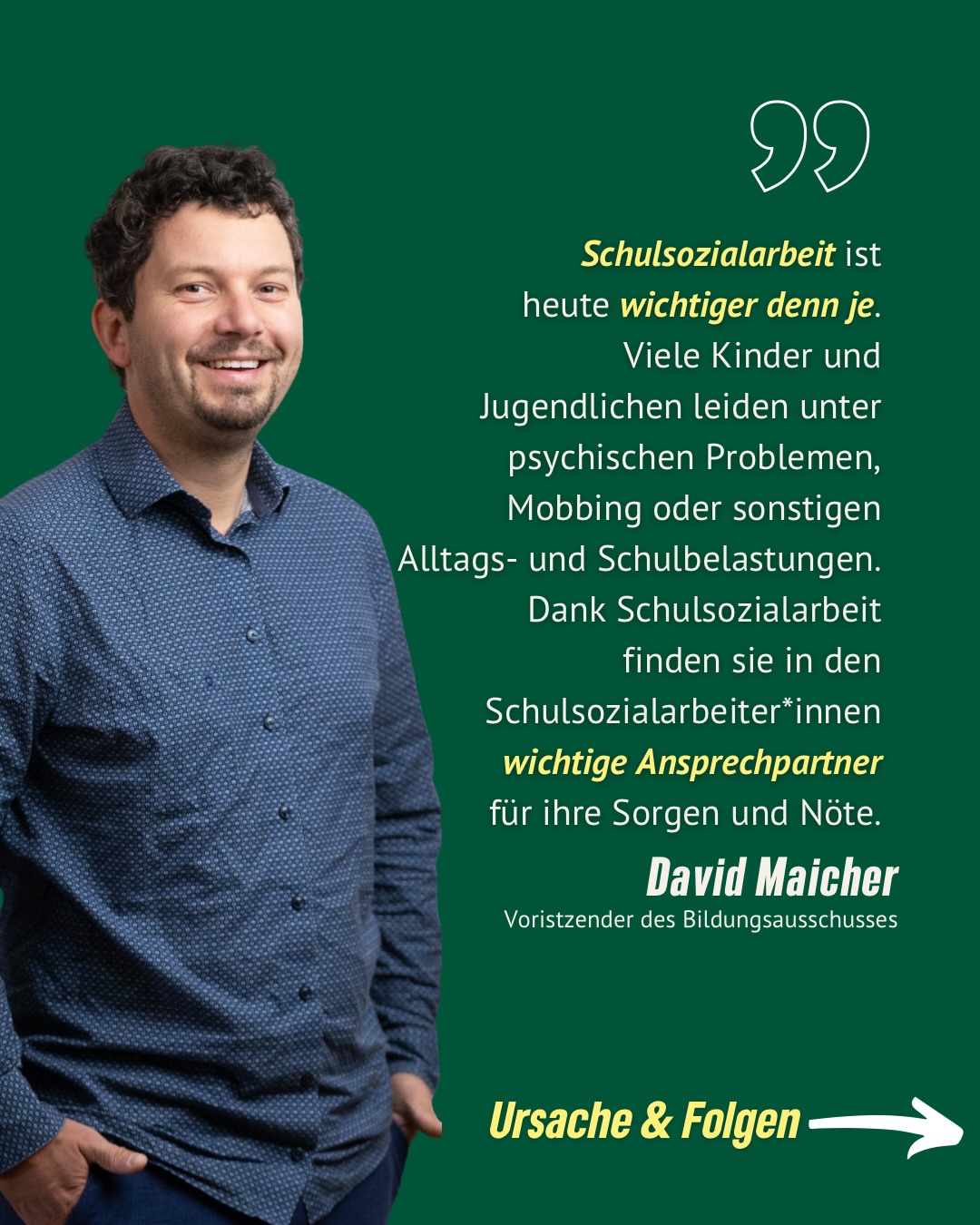Schulsozialarbeit hält unser Schulsystem zusammen.🧑🧑🧒🧒🏫
Während immer mehr Kinder und Jugendliche mit psychischen Belastungen, Mobbing oder familiären Sorgen kämpfen, brauchen sie verlässliche Ansprechpartner*innen – jeden Tag.
Doch durch die geplanten Änderungen des Landes Thüringen geraten bestehende und dringend notwendige Stellen in Gefahr. Kommunen sollen plötzlich 10 % Eigenanteil tragen, Träger werden zusätzlich belastet und wichtige Angebote stehen auf der Kippe.🆘
Wir fordern Transparenz, Planungssicherheit und eine verlässliche Finanzierung.
Denn: Wer heute bei der Schulsozialarbeit spart, lässt junge Menschen im Stich.😔
Die „Antwort“ der Verwaltung lassen wir mal so stehen - da müssen wir im Jugendhilfeausschuss nochmal nachfragen!
#erfurt #grüneerfurt #schulsozialarbeit #schule #thüringen