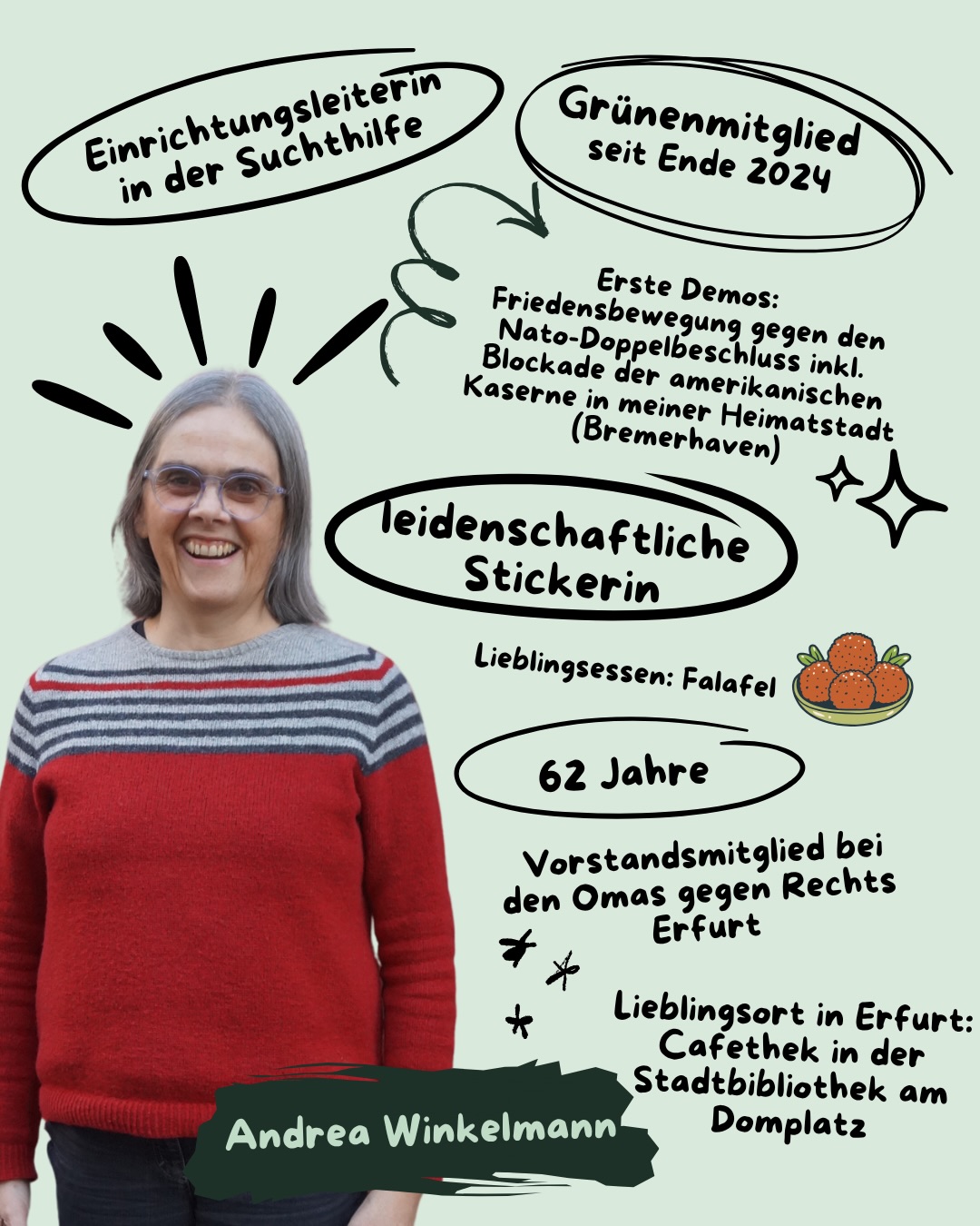 🧑🧑🧒🧒 Vollständig machen unseren Kreisvorstand die Beisitzer*innen. Abschließend möchten sich unsere Beisitzer*innen euch und ihre Aufgaben im Vorstand vorstellen.💚✨
#erfurt #grüneerfurt #vorstand #beisitzer #kreisverband