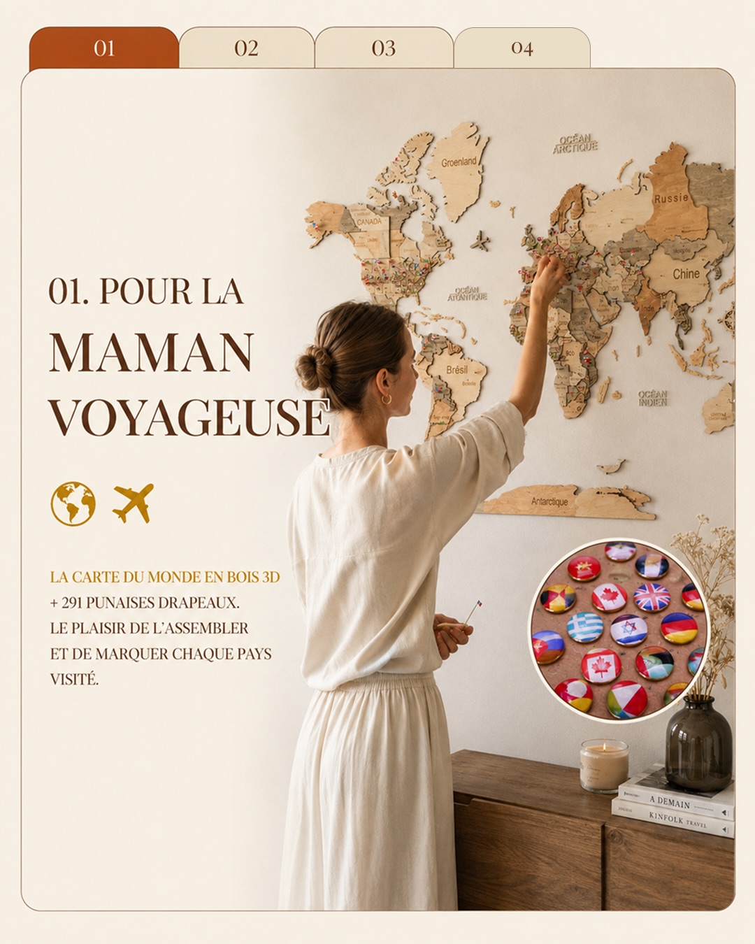 La Fête des Mères approche à grands pas… ✨
Cette année, offrez-lui bien plus qu’un simple objet. Offrez-lui du temps pour elle, des souvenirs à partager et une touche de poésie pour son intérieur avec CreatifWood. 🌿
Que votre maman soit une grande voyageuse, une passionnée de design ou une amoureuse des paysages français, nous avons le cadeau parfait qui saura la faire sourire.
🎁 Profitez de -15% de réduction sur tout le site avec le code : MAMAN15 💐
👉 Quel style correspond le mieux à votre maman ? Dites-le nous en commentaires et rendez-vous sur le lien en bio pour commander !