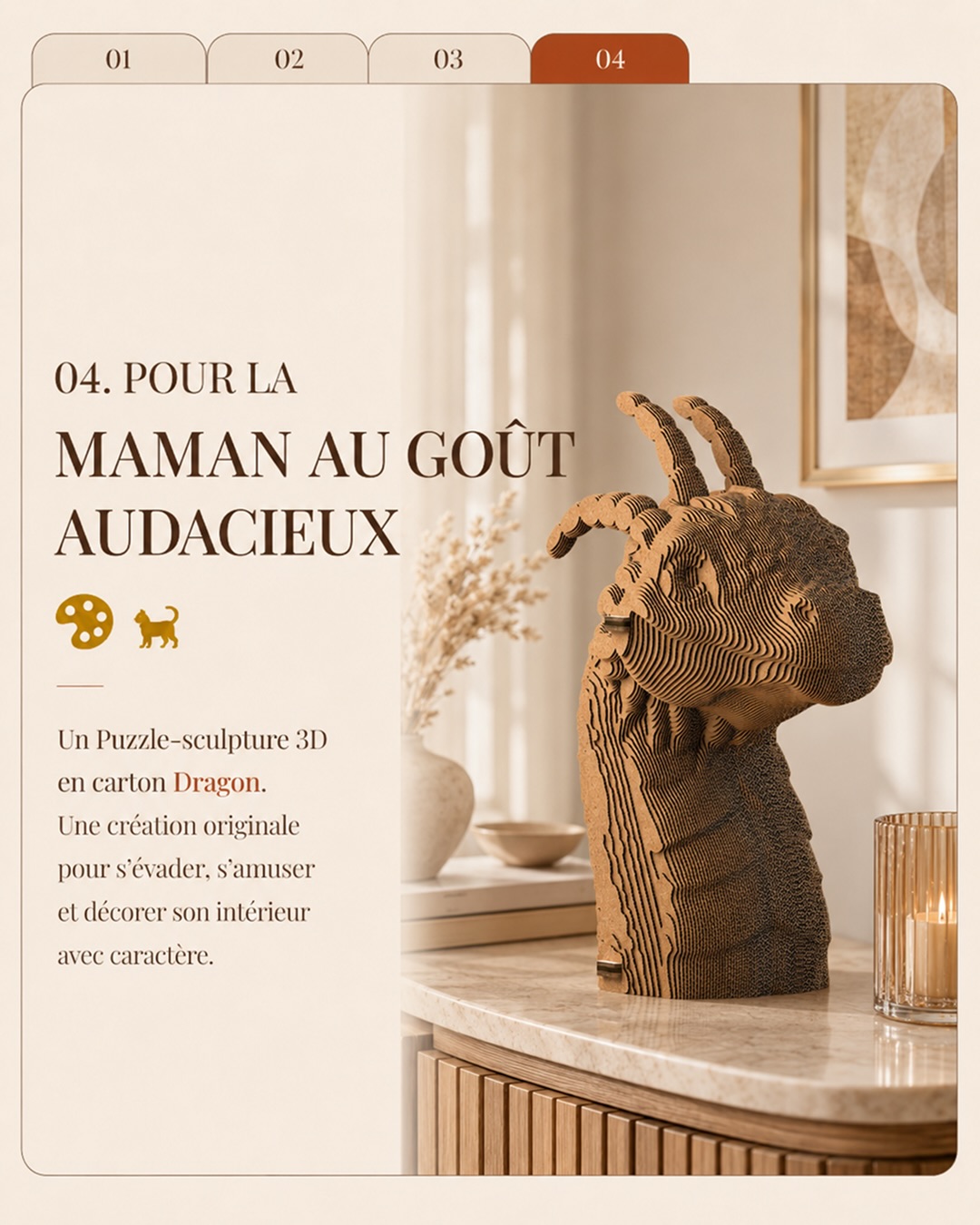 La Fête des Mères approche à grands pas… ✨
Cette année, offrez-lui bien plus qu’un simple objet. Offrez-lui du temps pour elle, des souvenirs à partager et une touche de poésie pour son intérieur avec CreatifWood. 🌿
Que votre maman soit une grande voyageuse, une passionnée de design ou une amoureuse des paysages français, nous avons le cadeau parfait qui saura la faire sourire.
🎁 Profitez de -15% de réduction sur tout le site avec le code : MAMAN15 💐
👉 Quel style correspond le mieux à votre maman ? Dites-le nous en commentaires et rendez-vous sur le lien en bio pour commander !