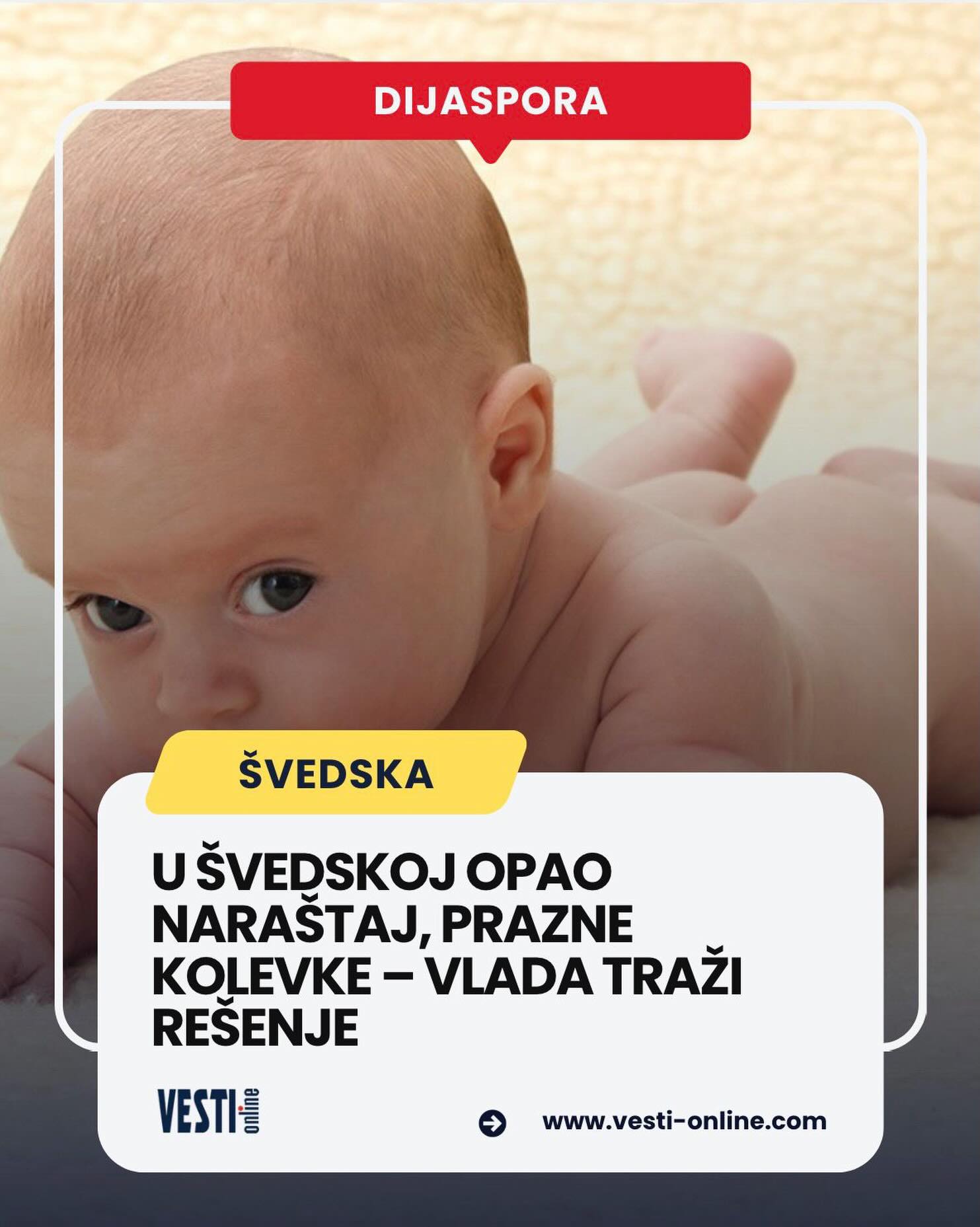 Švedska je postala simbol multikulturalnog eksperimenta, sada doživljava neočekivani zaokret. Čak i desničarski ,,Tido-blok“ (desni centar + podrška Švedskih demokrata) konačno je shvatio da masovna imigracija nije rešenje za demografsku krizu. Zato su se okrenuli pravom pravcatom pro-natalitetnom programu, država će plaćati više pokušaja vantelesne oplodnje (IVF) kako bi se rodilo više etničkih Šveđana, navodi ,,nzz.ch“.
Opširnije na portalu vesti-online.com Švedska je postala simbol multikulturalnog eksperimenta, sada doživljava neočekivani zaokret. Čak i desničarski ,,Tido-blok“ (desni centar + podrška Švedskih demokrata) konačno je shvatio da masovna imigracija nije rešenje za demografsku krizu. Zato su se okrenuli pravom pravcatom pro-natalitetnom programu, država će plaćati više pokušaja vantelesne oplodnje (IVF) kako bi se rodilo više etničkih Šveđana, navodi ,,nzz.ch“.
Opširnije na portalu vesti-online.com