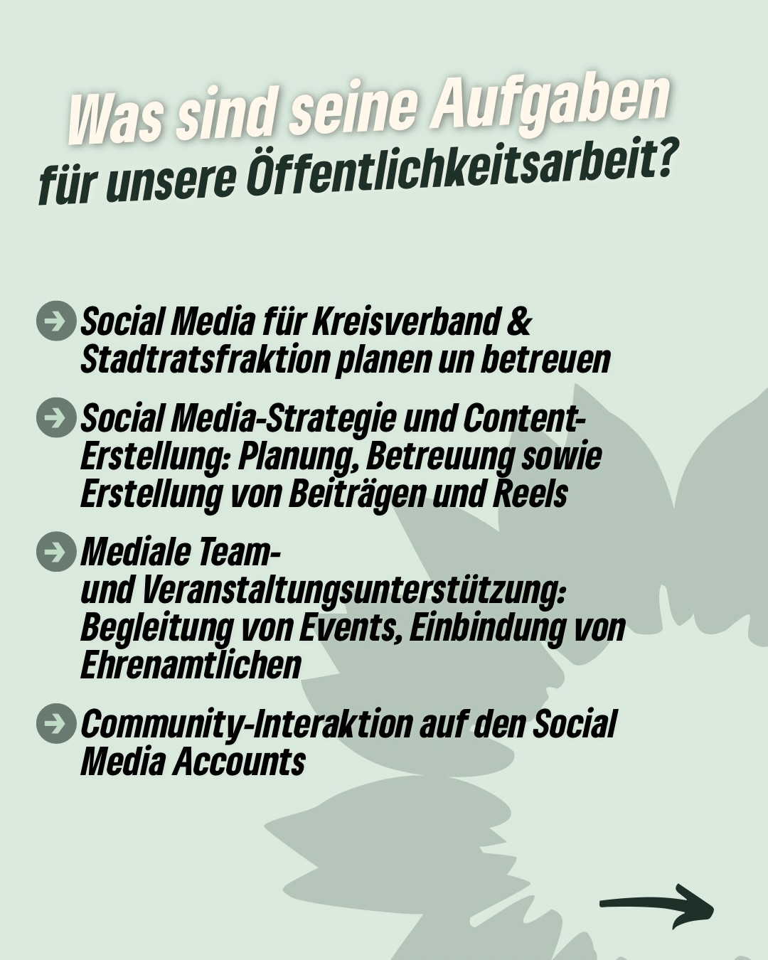 📣 Wer steckt eigentlich hinter unserer Öffentlichkeitsarbeit?
Heute stellt sich Felix vor – und er gibt einen Einblick in seine Aufgaben:
💚Social Media für Kreisverband & Stadtratsfraktion
💚Strategie, Planung & Content-Erstellung
💚Begleitung von Veranstaltungen & Teamarbeit
💚Austausch mit unserer Community
Danke für deinen Einsatz, Felix! 🌻
#erfurt #grüneerfurt #öffentlichkeitsarbeit #grüneimstadtrat #grünekreisverband