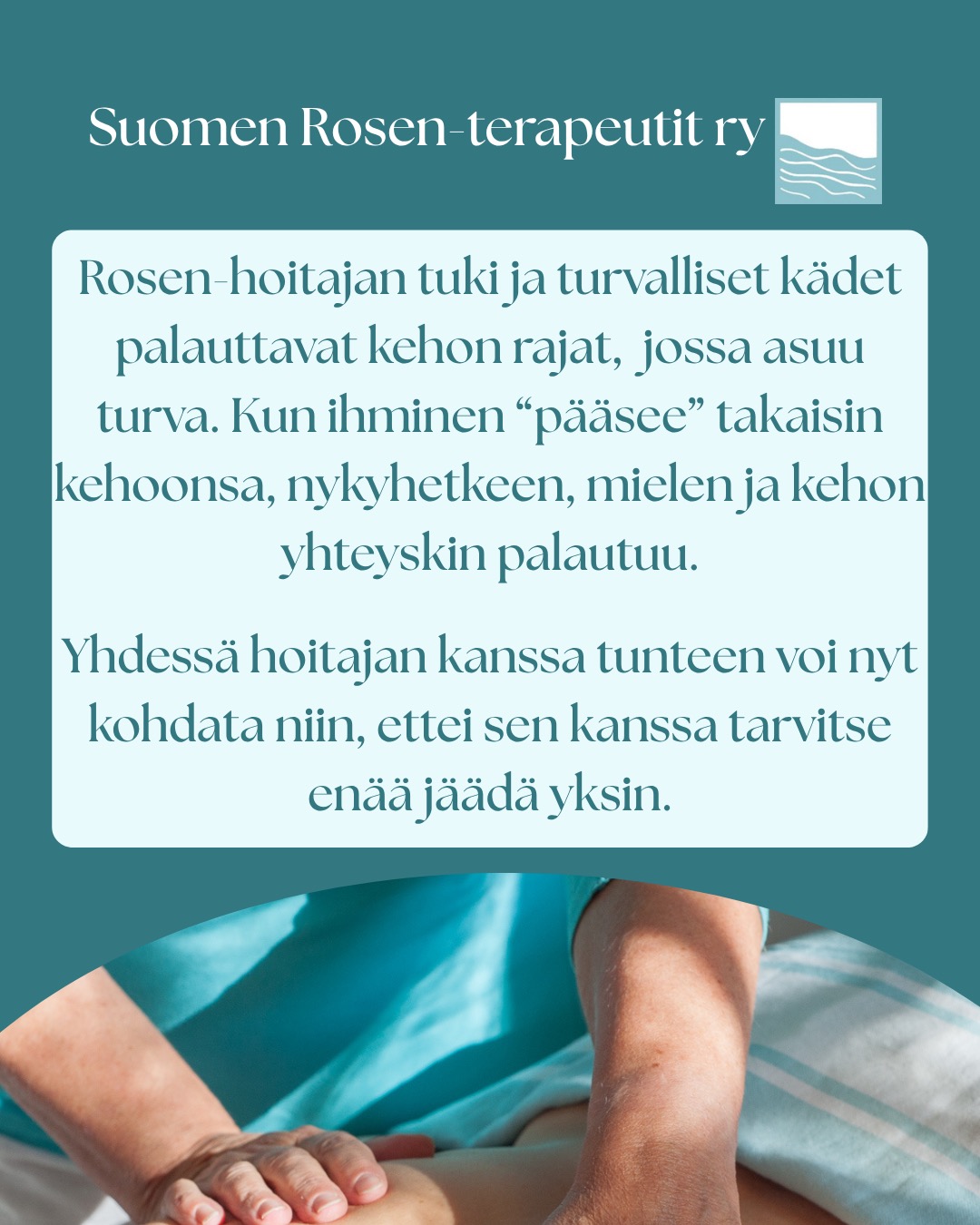 #rosenhoito #rosenmenetelmä #rosenmetodi #kehoterapia #kehomieli #kehotietoisuus #suomenrosenterapeutitry #rosenhoitaja #rosenharjoitusjaksolainen