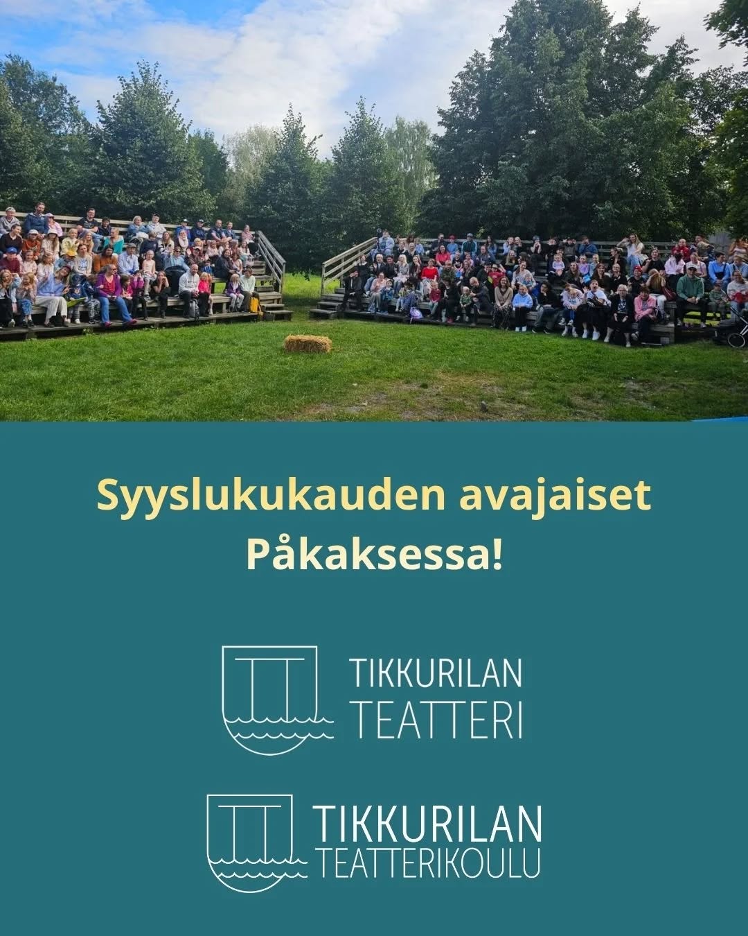 Tänään vietettiin Tikkurilan Teatterikoulun oppilaiden, alumnien ja henkilökunnan & Tikkurilan Teatterin jäsenistön lukuvuoden 2026-2027 avajaisia Mau…
