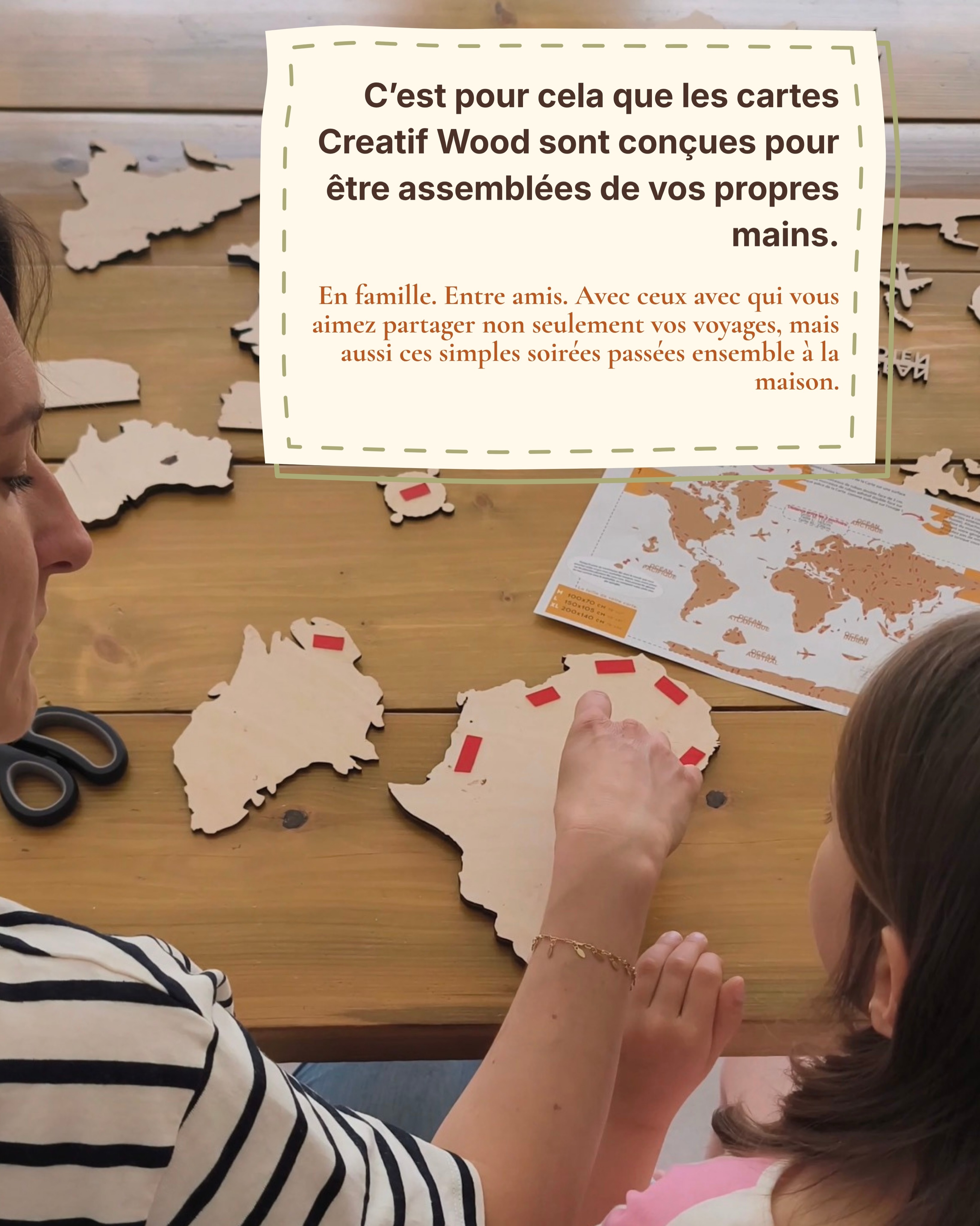 Il y a des objets qui font partie de votre intérieur. Et il y en a d’autres qui deviennent une partie de votre histoire. 🤎
Les cartes Creatif Wood sont faites pour créer des moments ensemble : les assembler de vos propres mains, vous souvenir de vos plus beaux voyages et rêver des prochains. 🌍
Que votre carte se remplisse, année après année, de nouveaux endroits et de précieux souvenirs partagés avec ceux qui vous sont chers.
Créez votre histoire avec CreatifWood. 🤎
