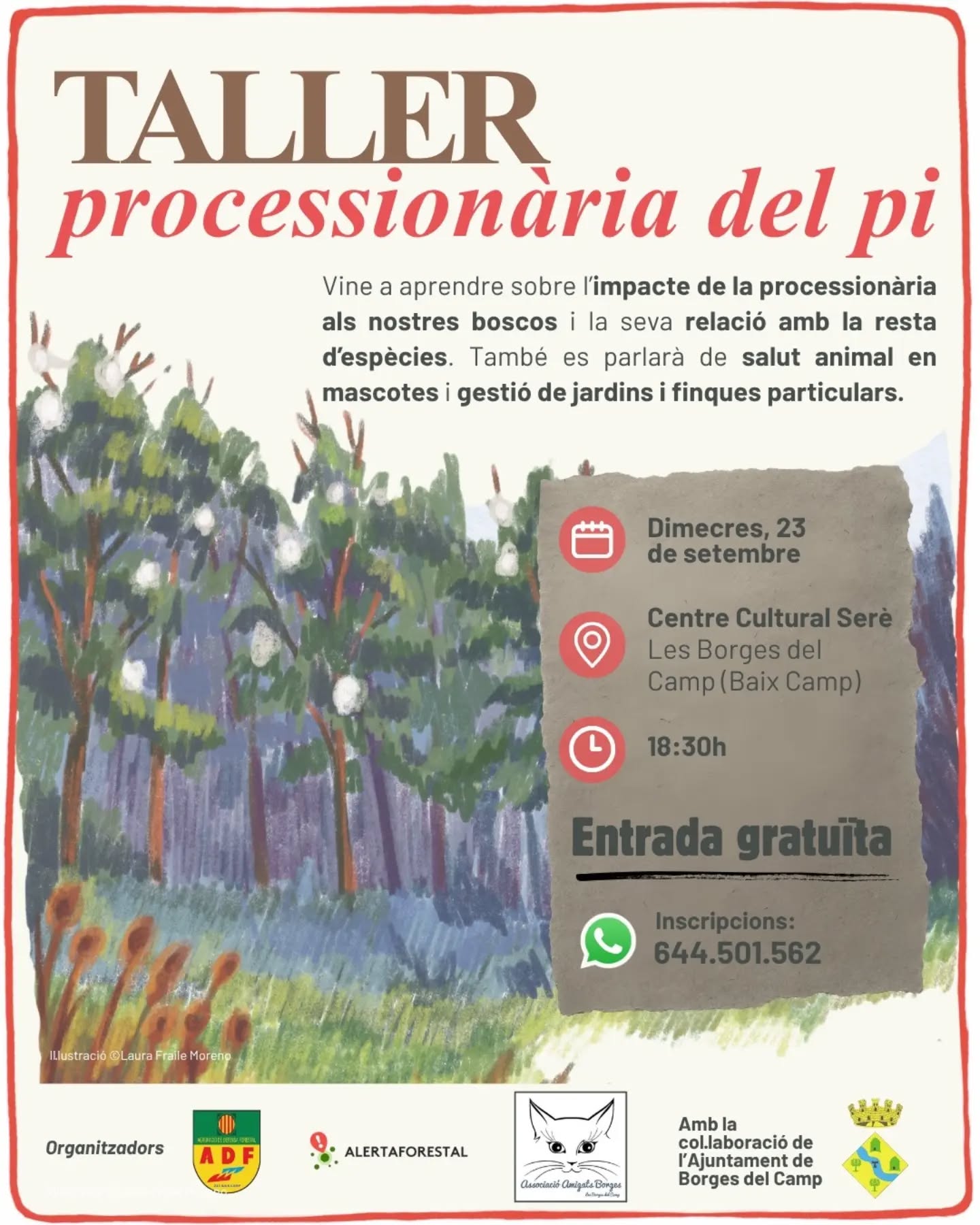 📣 Atenció! Tornen els tallers d'AlertaForestal! 🐛 Aquest cop…