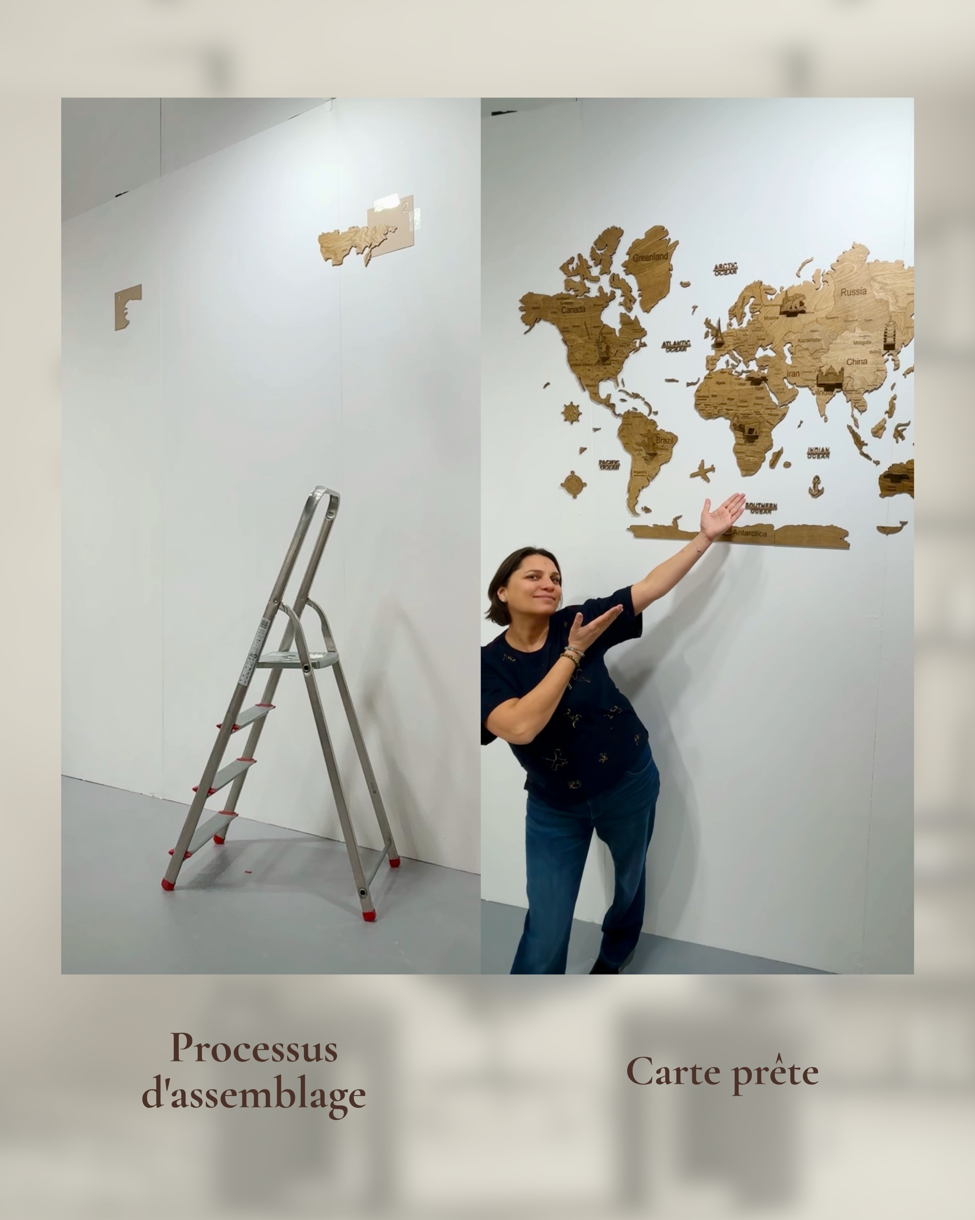 Parfois, un seul détail suffit pour transformer complètement un espace ✨
Cette fois-ci, pas de visualisations, mais de vraies photos de nos clients : découvrez à quoi ressemblait leur mur avant et comment leur intérieur s’est transformé avec une carte en bois CreatifWood 🗺️
Choisissez votre carte sur le site CreatifWood.